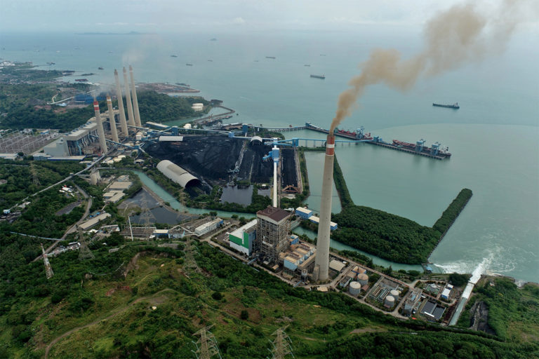 The Suralaya coal-fired power plant in Indonesia