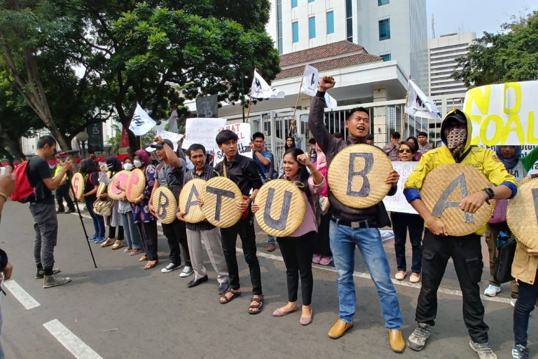 Coal protest in Indonesia