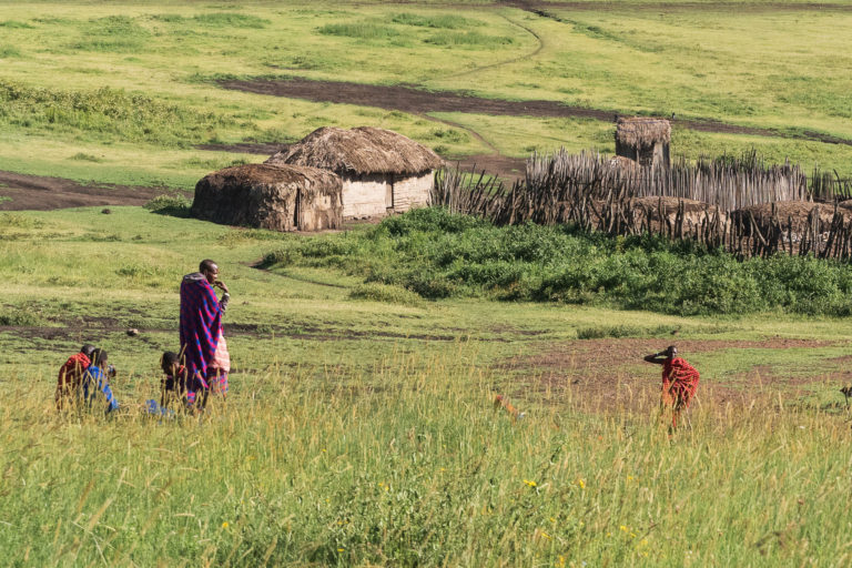 Maasai people in Ngorongoro, Tanzania.