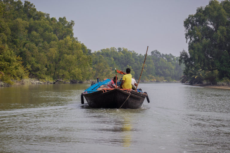 Fishermen in the Sundarbans in Bangladesh.