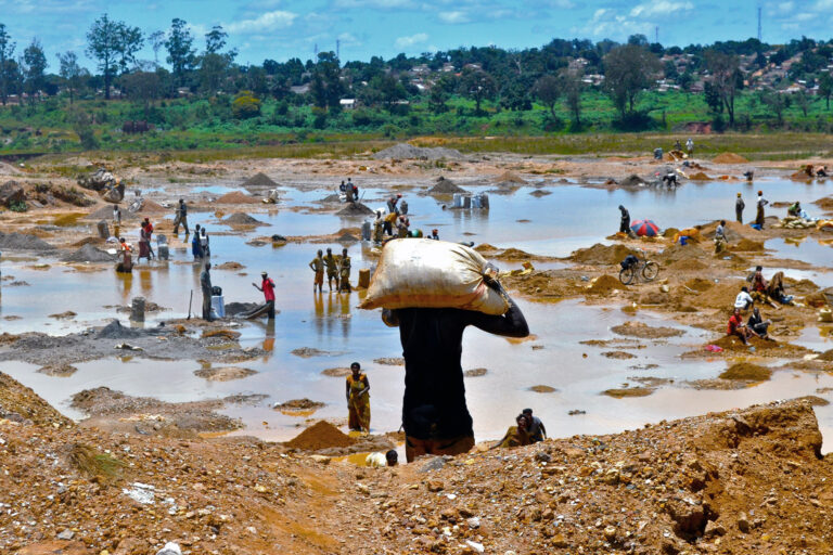 A cobalt mine in central Africa.