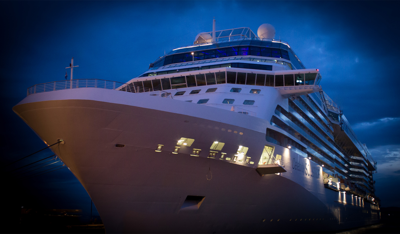 A cruise ship.
