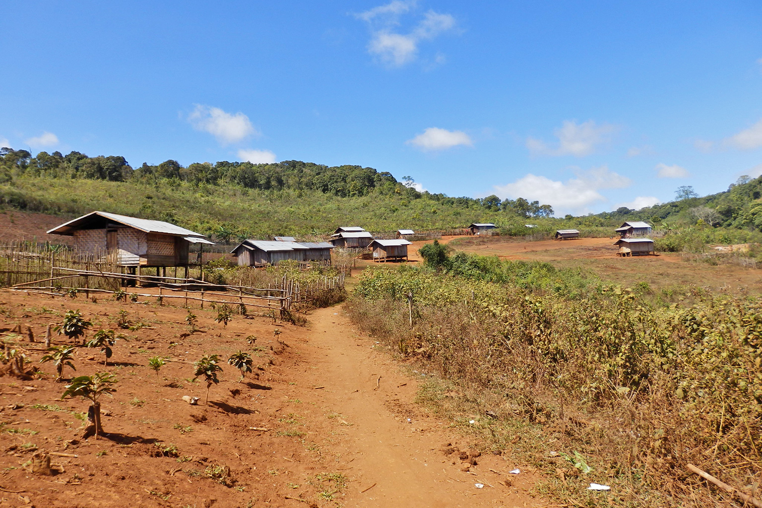 Villagers have been resettled away from the Sekaman River in Laos 