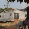 The dilapidated home of Ambroise Ondoa, local leader from Nkol-Bifouan, damaged by vibrations from the Febe village quarry. Image © Yannick Kenné.