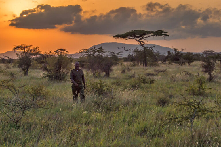 Evans, a ranger for the REDD+ project Wildlife Works in Kenya's Kasigau Corridor.