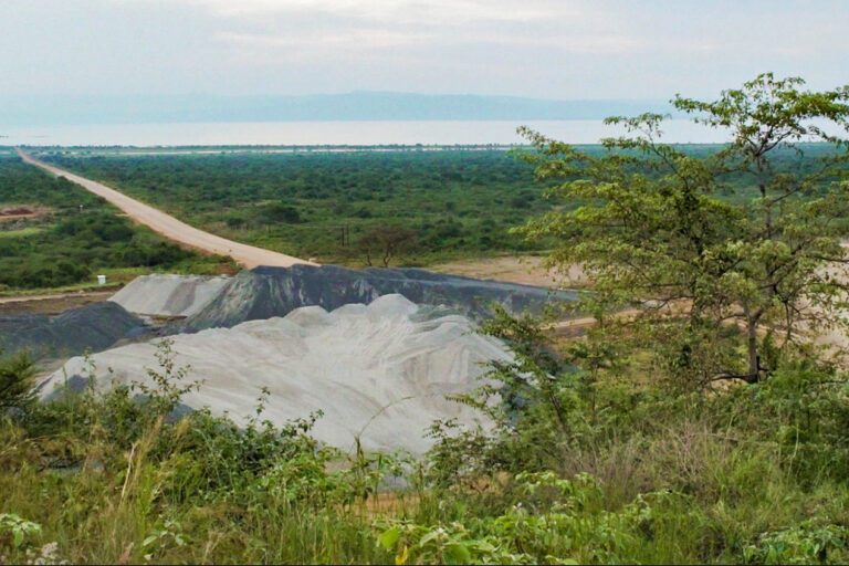 Pipeline construction in progress in Uganda.