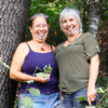 Elizabeth Azzuz and Margo Robbins, leaders of the Cultural Fire Management Council, have been helping Yurok Tribal members burn their land to improve the growth of basket materials and other traditional plants. Photo by Jane Braxton Little for Mongabay